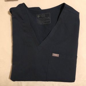 FIGS dark harbor scrub top